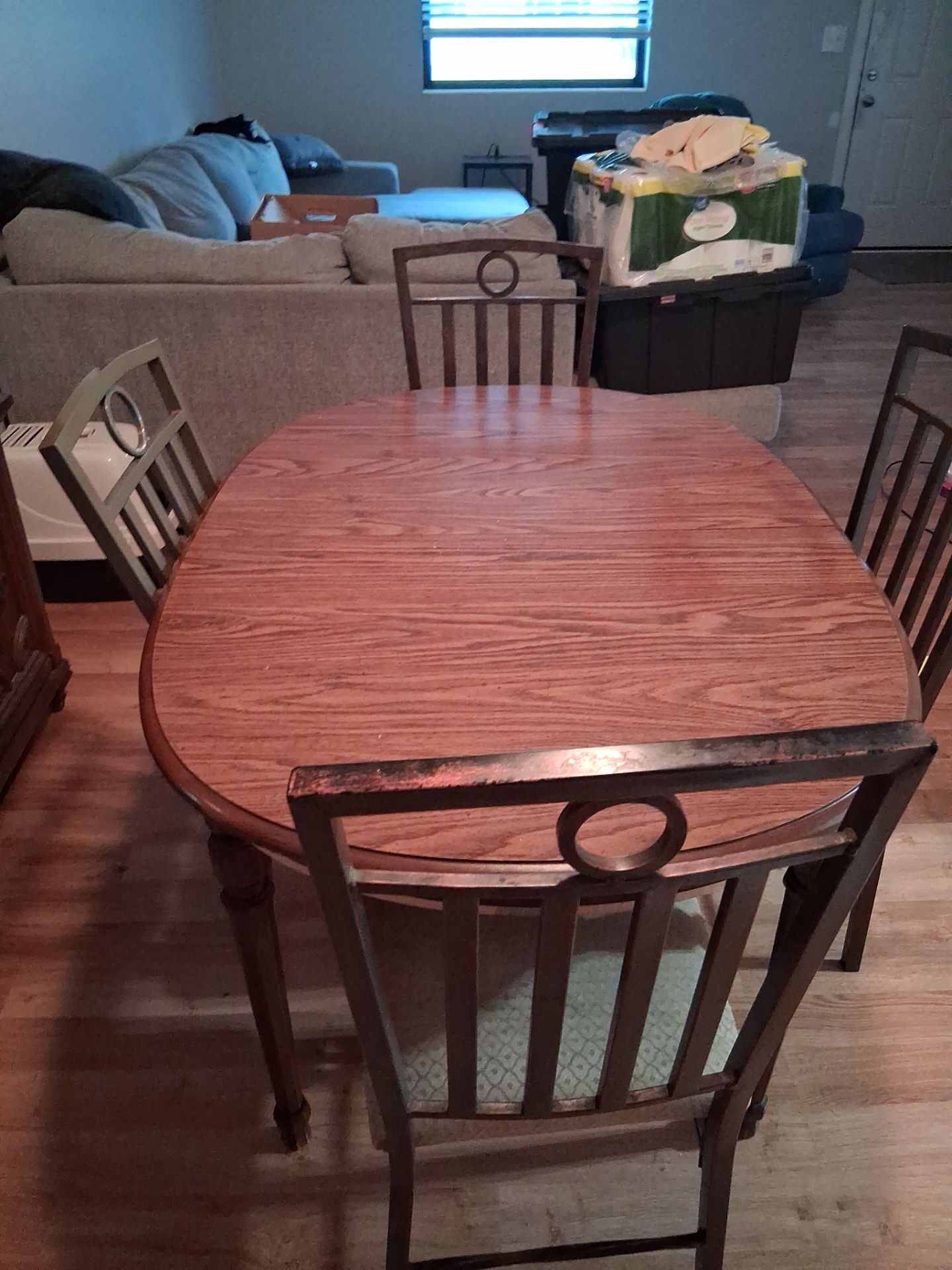 Dining room table and chairs