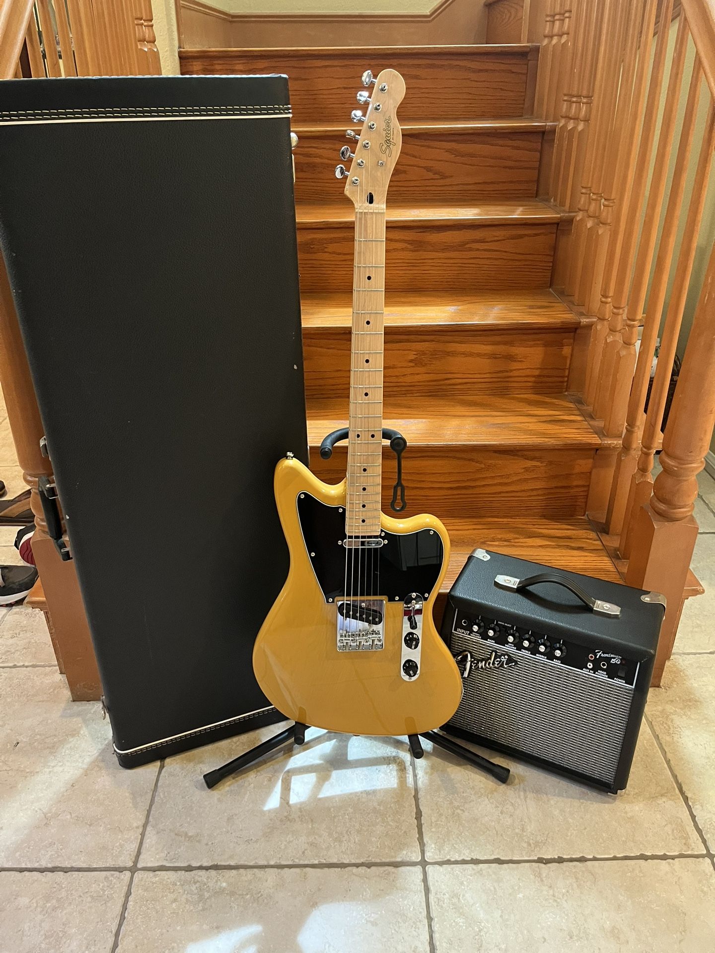 Squier Paranormal Offset Telecaster (Brand New) W/ Hardshell Case, Fender Amp