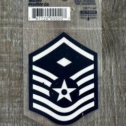 New USAF First Sergeant Die Cut Car Decal