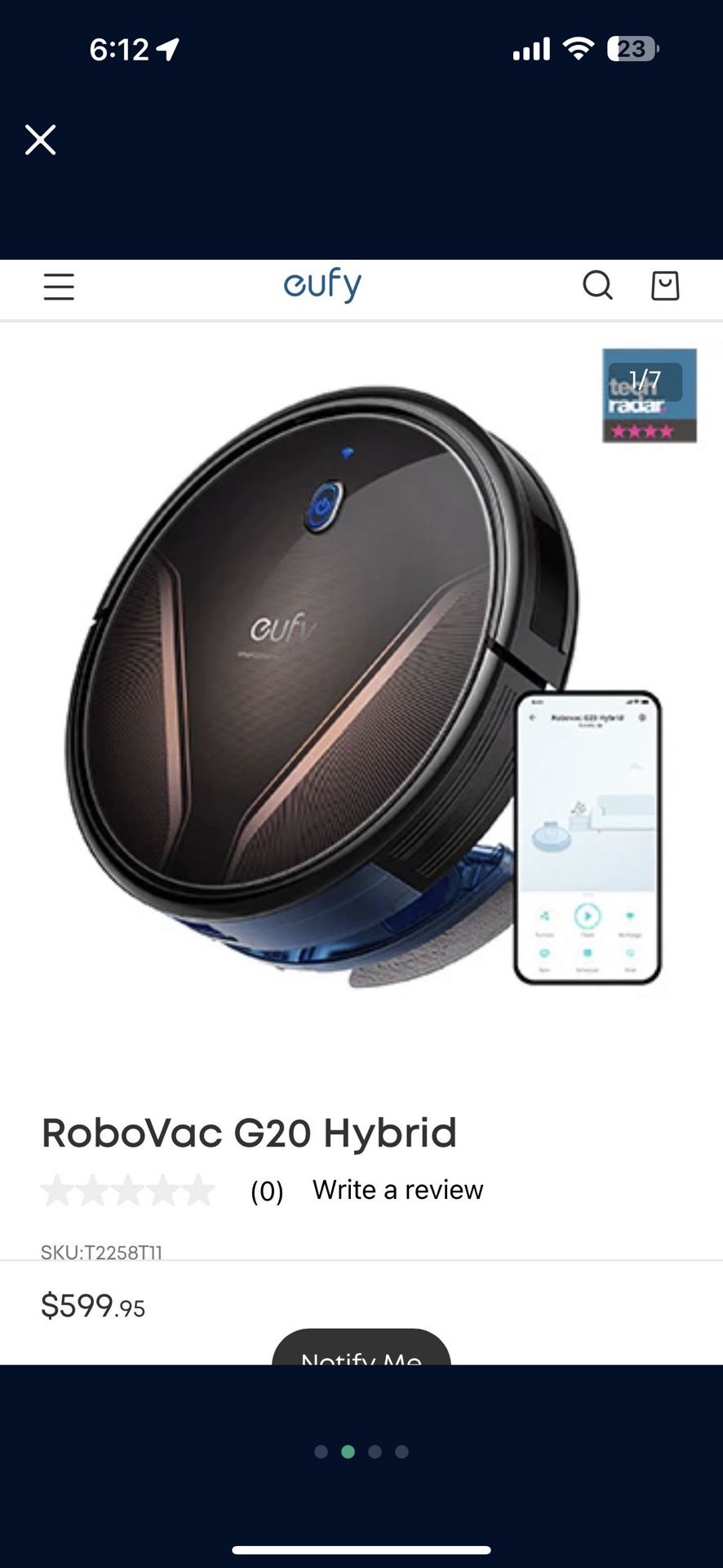 Robo Vacuum And Floor Cleaner