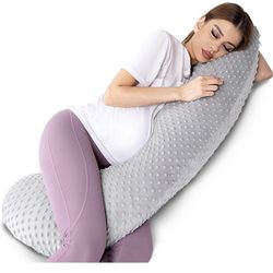 Treeking-Pregnancy Pillow Soft and Comfortable Maternity Pillows Body Pillows for Sleeping Side Durable Pregnancy Pillows for Sleeping, Suitable for H