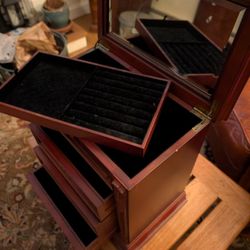 Large Wood Jewelry Box 