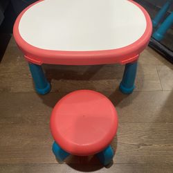 Table & Stool W/ Flower Puzzles