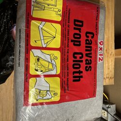 Heavy Duty 12x9’ Painters Drop Cloths Denim Fabric. I Have 4 Pieces. $25 Each . No Shipping.