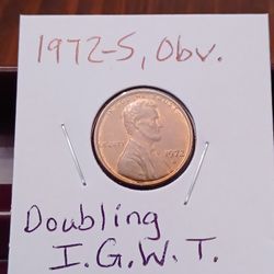 1972-S , Lincoln Error/ I.G.W.T.