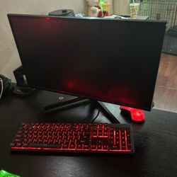 iBUYPOWER Pre-Built Gaming Computer PC with keyboard and mouse and headset