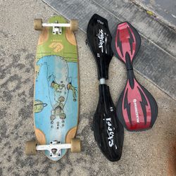 Rip Sticks/Skateboard