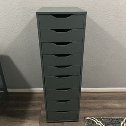 IKEA | Alex | 9 Drawer Unit | Grey-Turquoise | Like New | Hardly Ever Used!