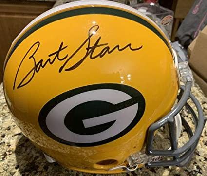 Autographed Bart Starr Helmet 