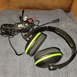 Turtle Beach Ear Force XL1 Gaming Headset XBox 360 Black & Green 

