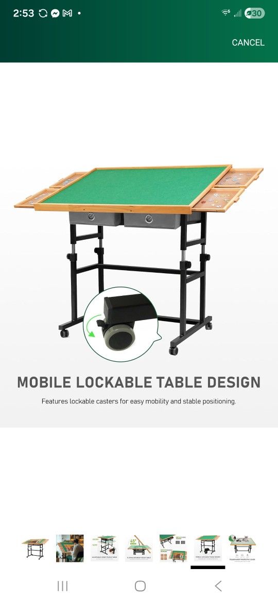 2000 piece puzzle table