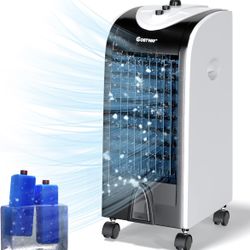 New COSTWAY Evaporative Air Cooler, 3-in-1 Cooling Fan with 2 Ice Crystal Boxes