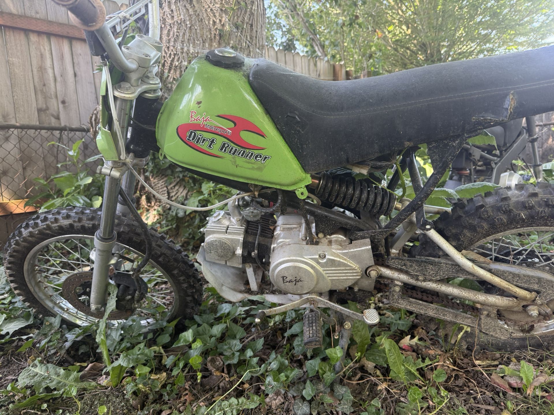 Baja Dirt Runner Dirtbike And Corvette Go Cart
