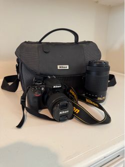 Nikon D3400 + 18-55mm VR + 70-300mm AF-P DX Lens Bundle (2 Lenses + Bag)”