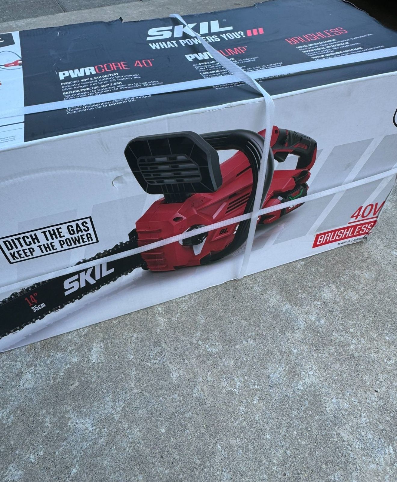 Skil 40v 14” Chainsaw New