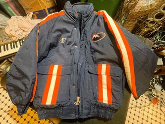 Vintage logo athletics zip down Park style jacket