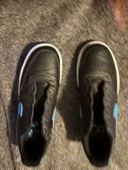 Black Blue N White Shoes