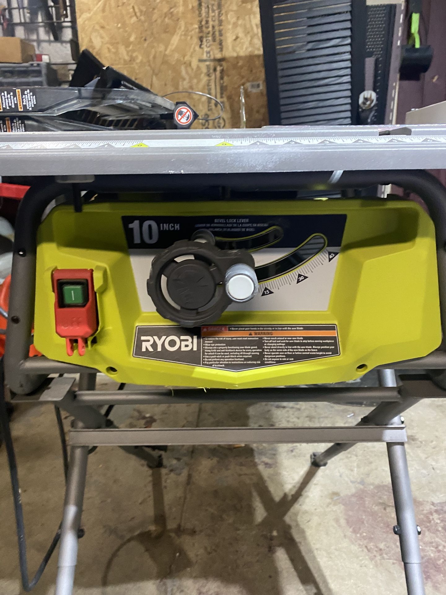 Ryobi 10” Table Saw
