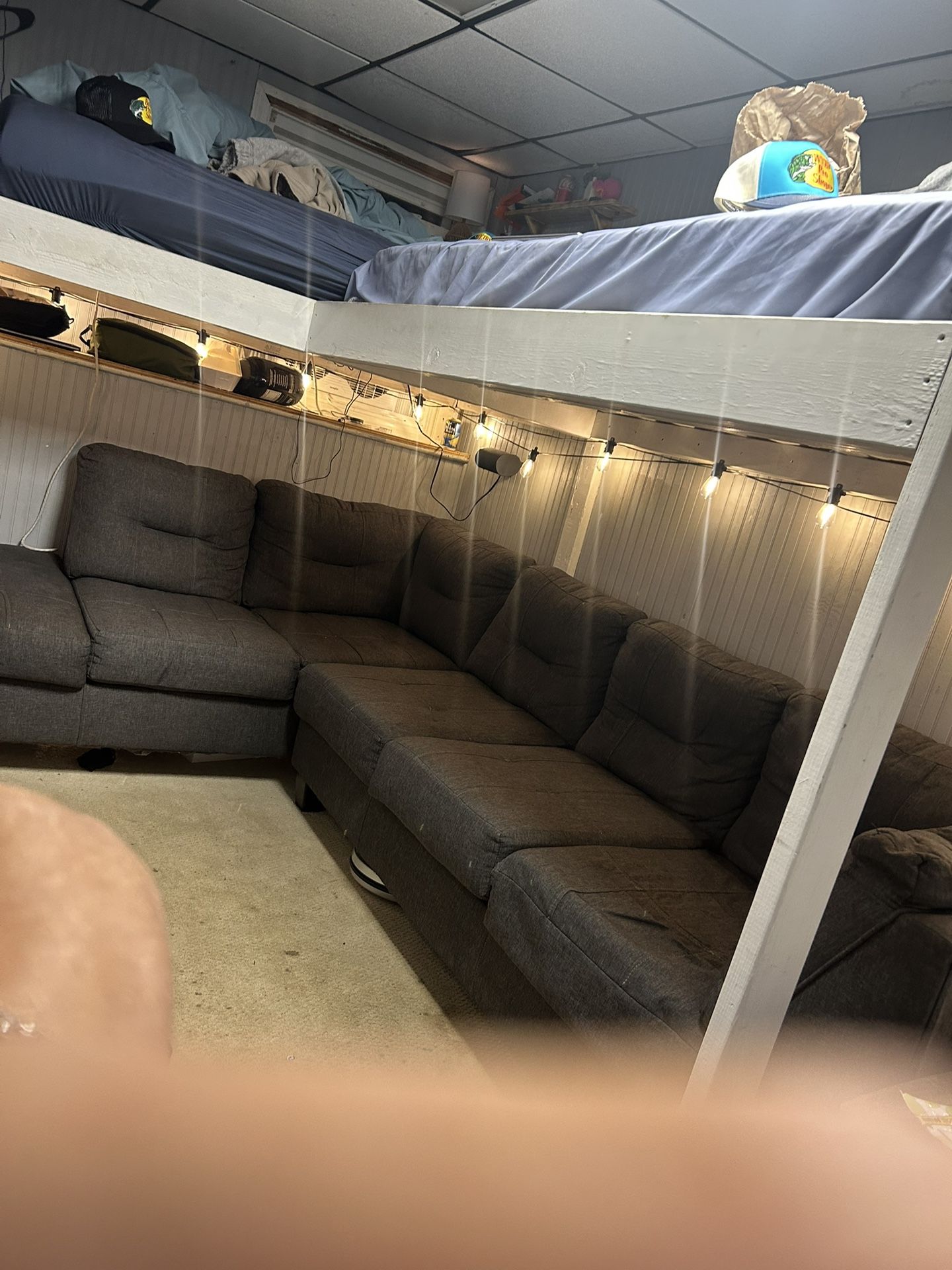 L-shaped couch