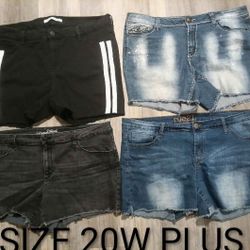 Lot of 4 Denim Shorts Plus20w