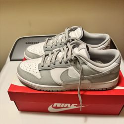 Grey Fog And White Dunk Low 