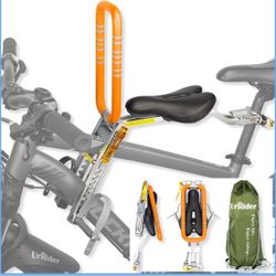 Child Bike Seat, Front Mount Kids Bike Seat,Fit Mountain Bikes, Cruiser Bikes, Folding Bikes, Ultra Light, Portable, Tool-Free, Quick Seat, Fron