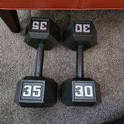 5lb-50lb Metal Hex Dumbbells