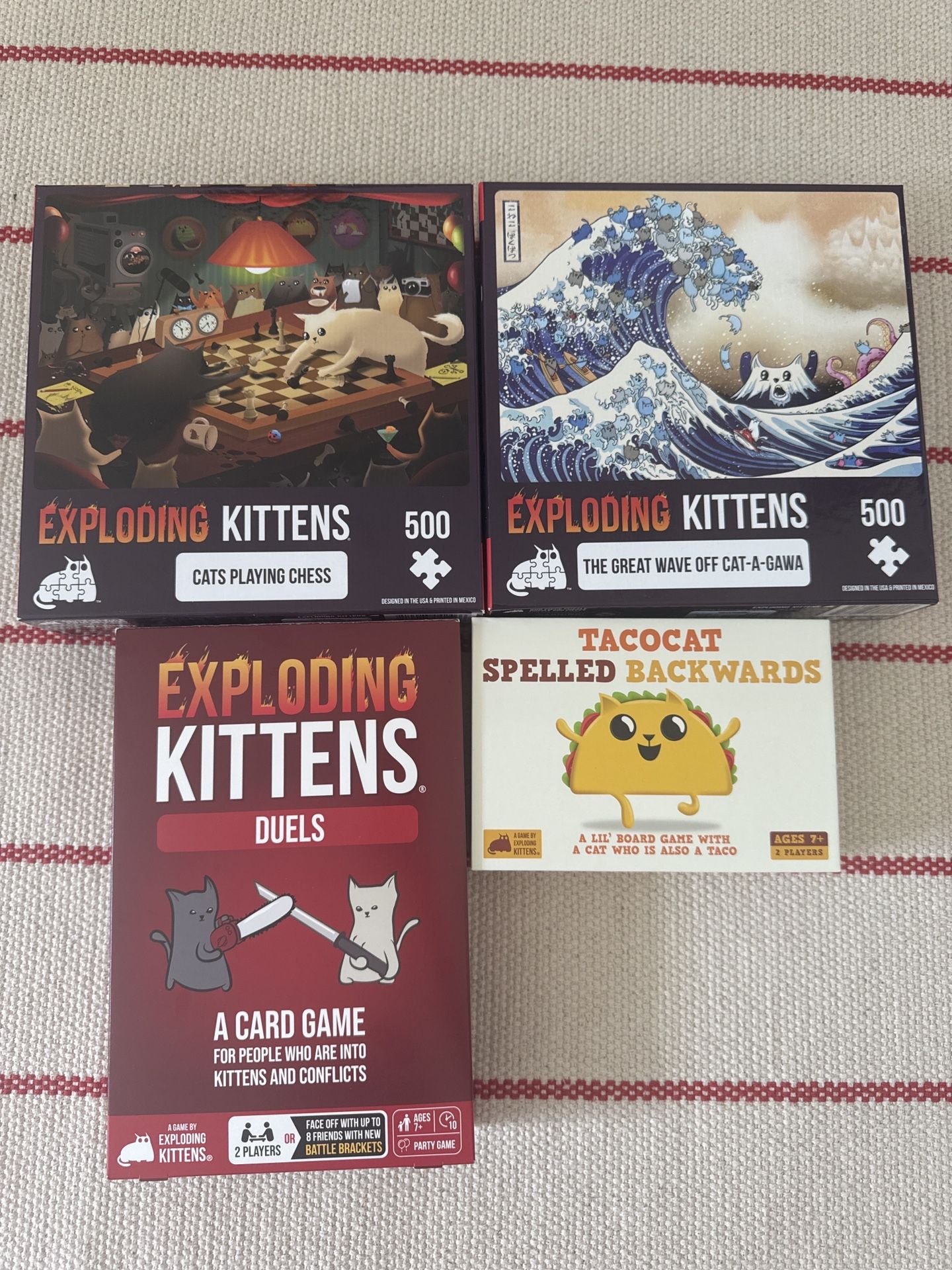 Exploding Kittens Puzzle & Game Bundle β $15 OBO