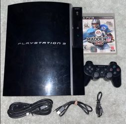 SONY PLAYSTATION 3 PS3 CONSOLE WITH VIDEO GAME & CONTROLLER