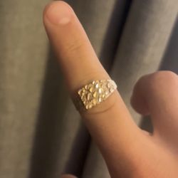 Gold Nugget Ring 14k (check Description)