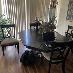 Dining Room Table And Hutch 