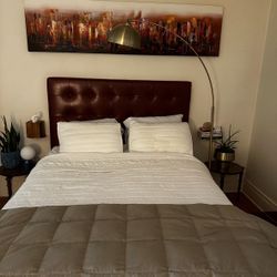 Pier 1 Mason Queen Headboard – Rust Brown Originally $349.95 - sold as is