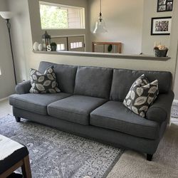 Gray Stanton Sofa and Loveseat 