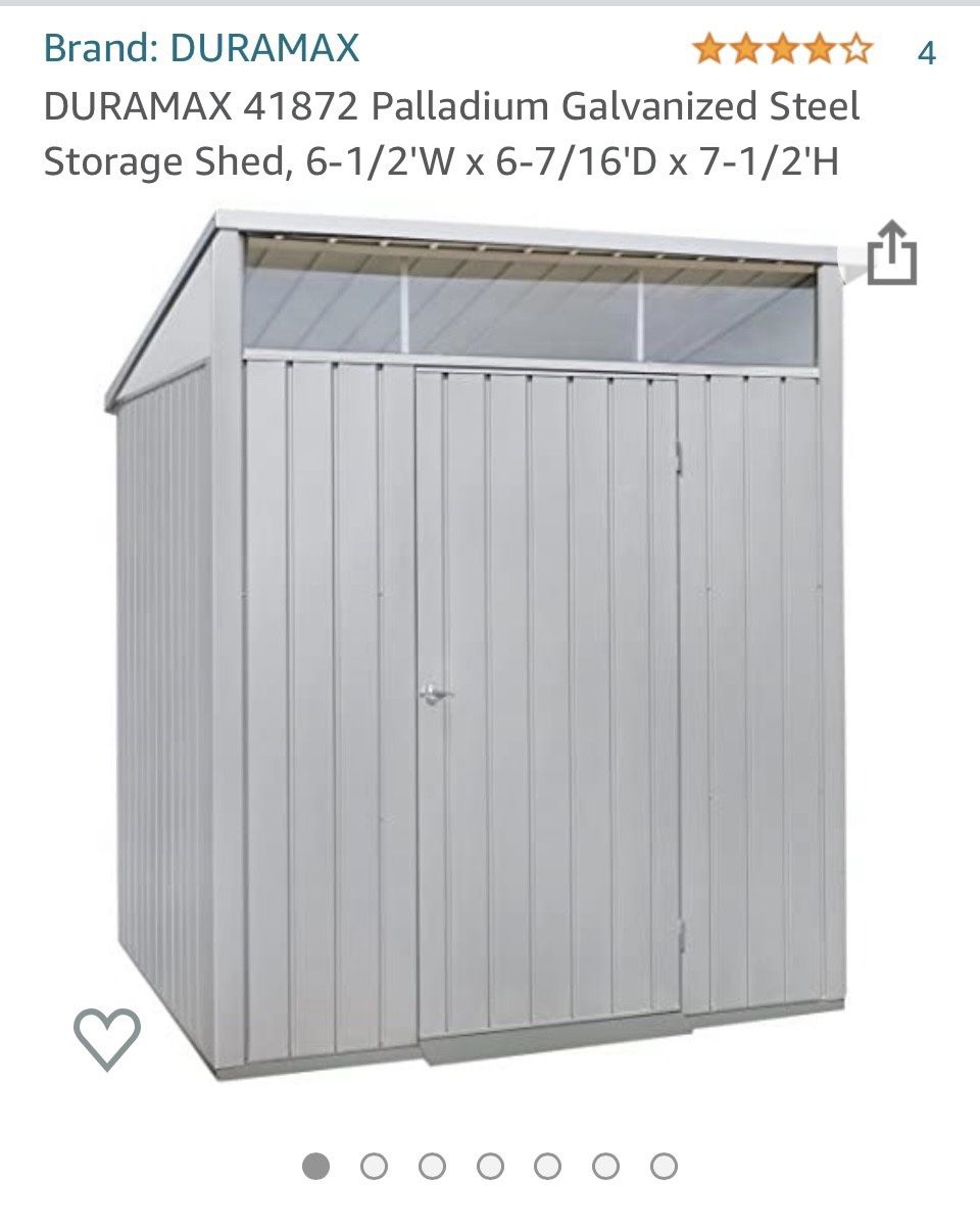Steel Storage Shed (new, Out Of Box)