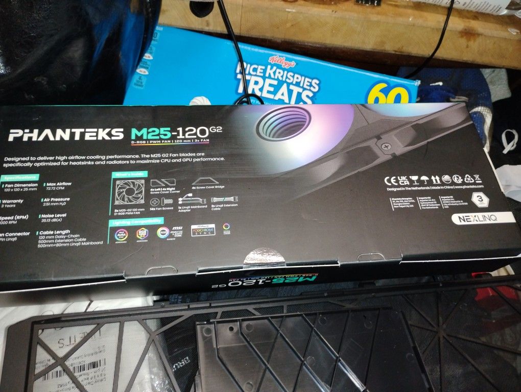 fanateks M25 120 Led fan Gaming PC Ready