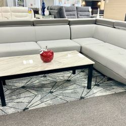 Weekend Blowout Sale🚨Gorgeous Two Tone Grey Sofa Sectional Furniture Available Crazy Deal $999