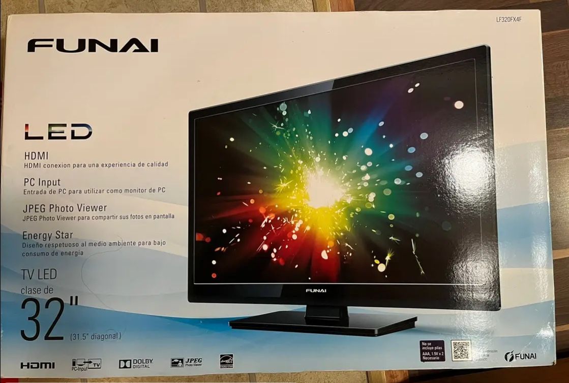 Unopened Funai 32" TV – Ready to Go!