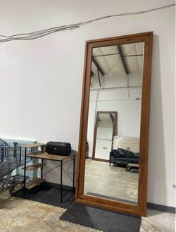 Massive 9' x 4' Solid Wood Floor Mirrors – Designer Statement Pieces(Commercial or Residential)