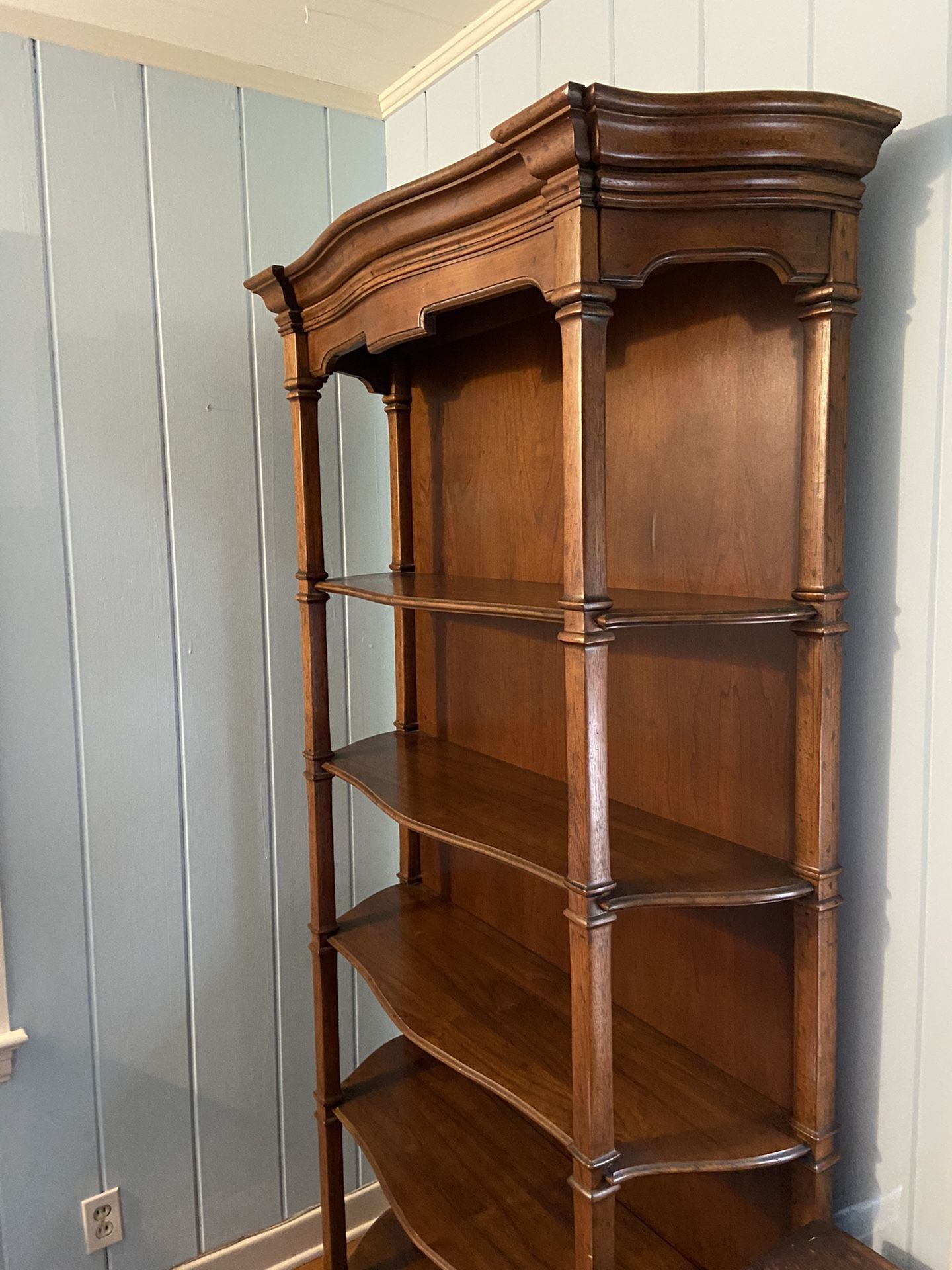 Ethan Allen solid wood bookshelf.