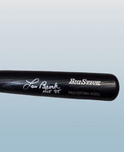 Lou Brock 
HOF 85
Rawlings Adirondack Big Stick 
Professional Model
Black
34"