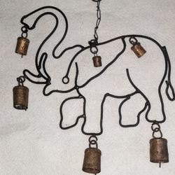 Vintage Elephant Bell Wind Chime
