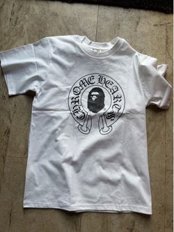 Bape x Chrome Heart White Shirt