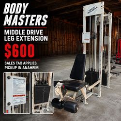 Body Masters Middle Drive Leg Extension – Commercial Gym Equipment
