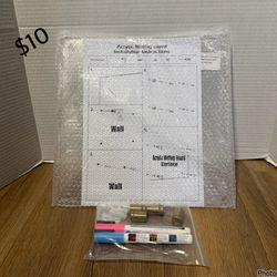 Acrylic writing board wall 12x12