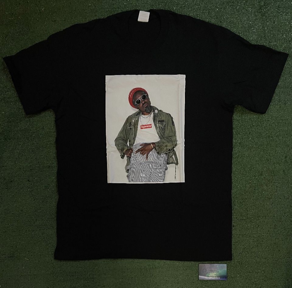 Supreme Andre 3000 black tee