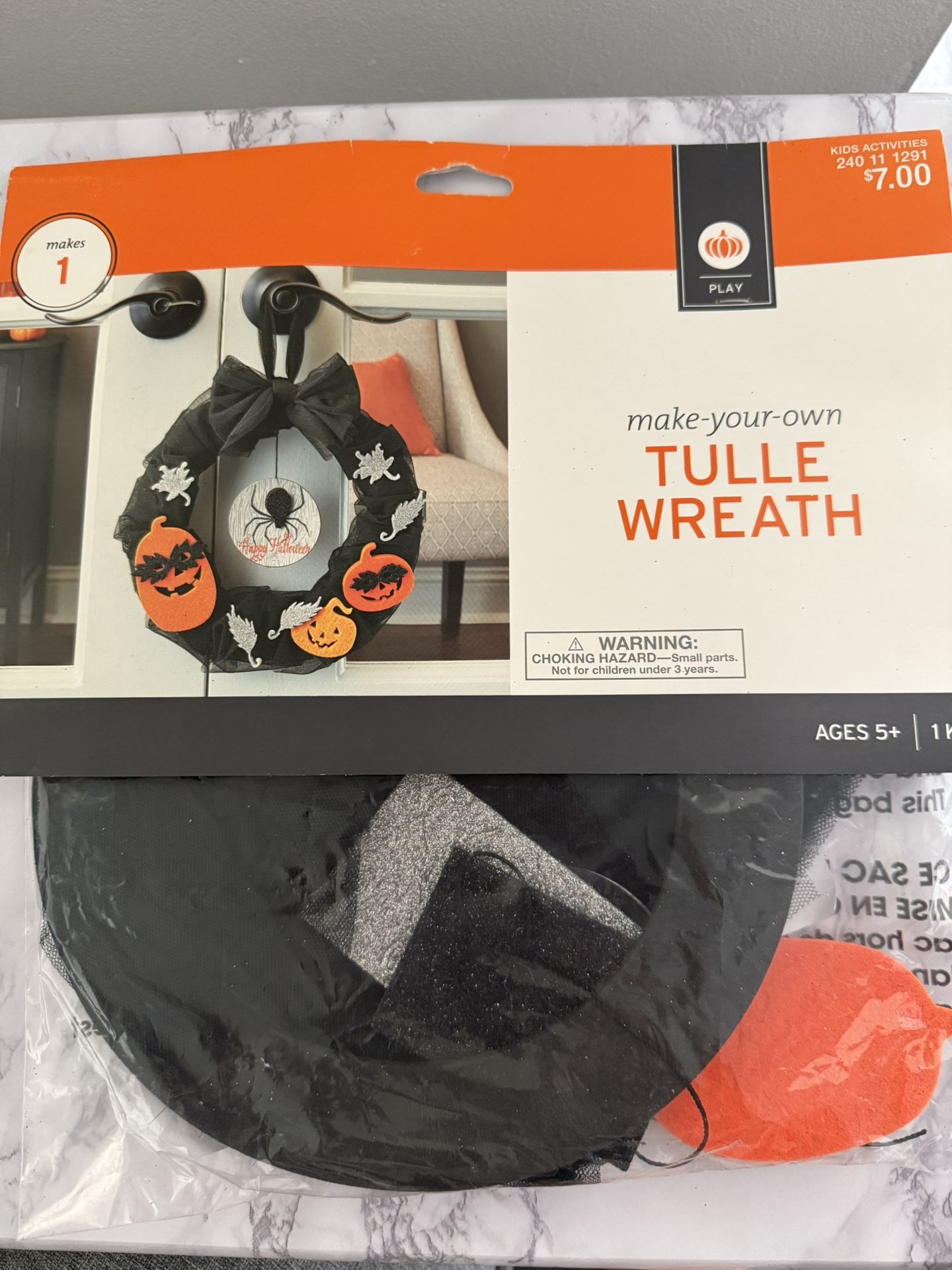Halloween Tulle Wreath