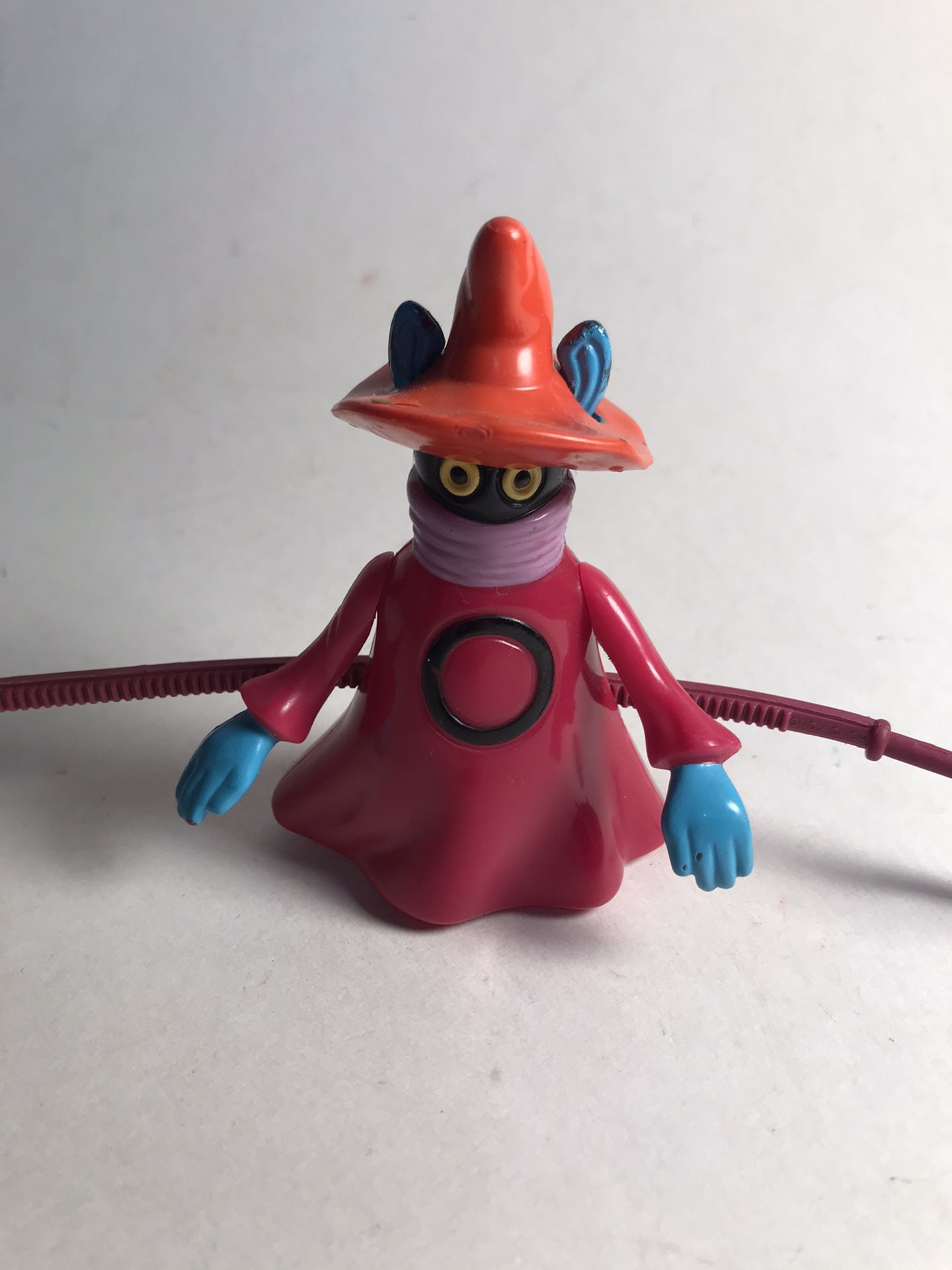 Orko 1983 He-Man MOTU Mattel Masters of the Universe Action Figure- with cord- WORKS!