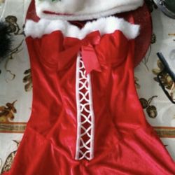 Halloween Costume Santa Baby! Size Small