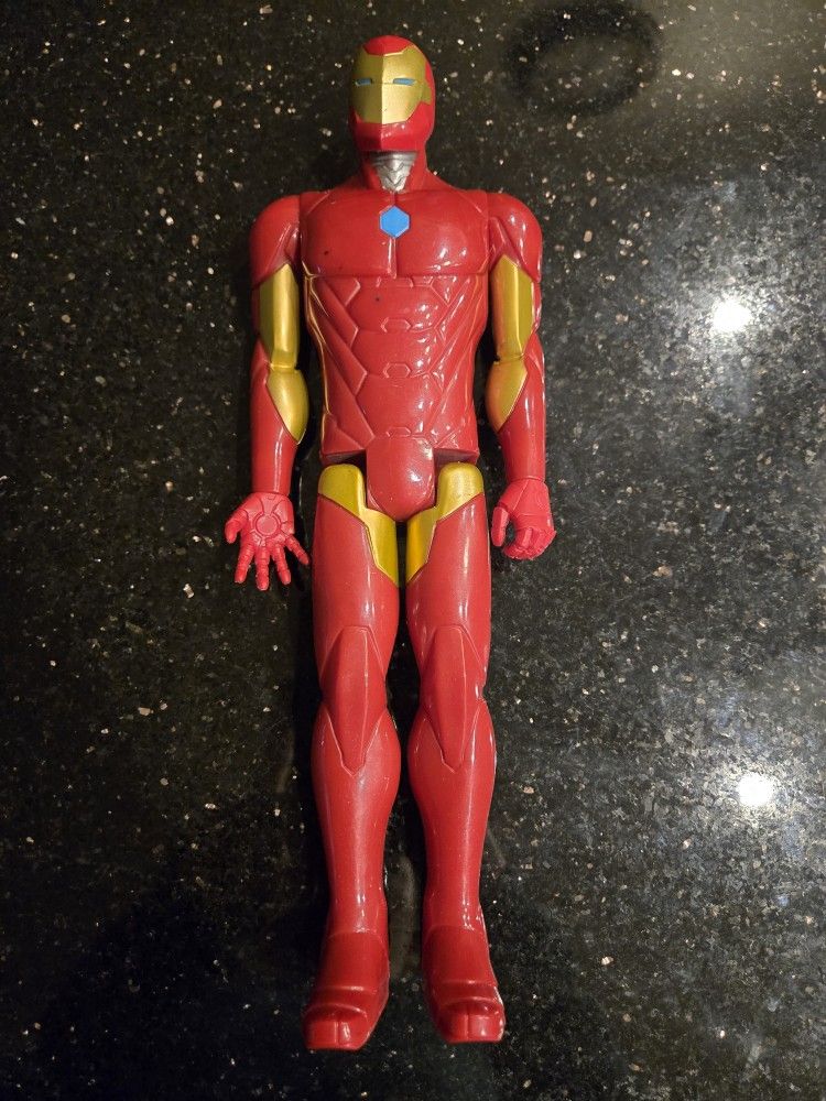 2016 12" Tall Marvel Hasbro Iron Man Comic Book Super Hero Action Figure Posable Kids Toy