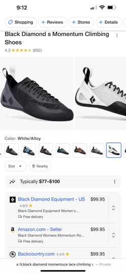 Black Diamond Climbing Shoes